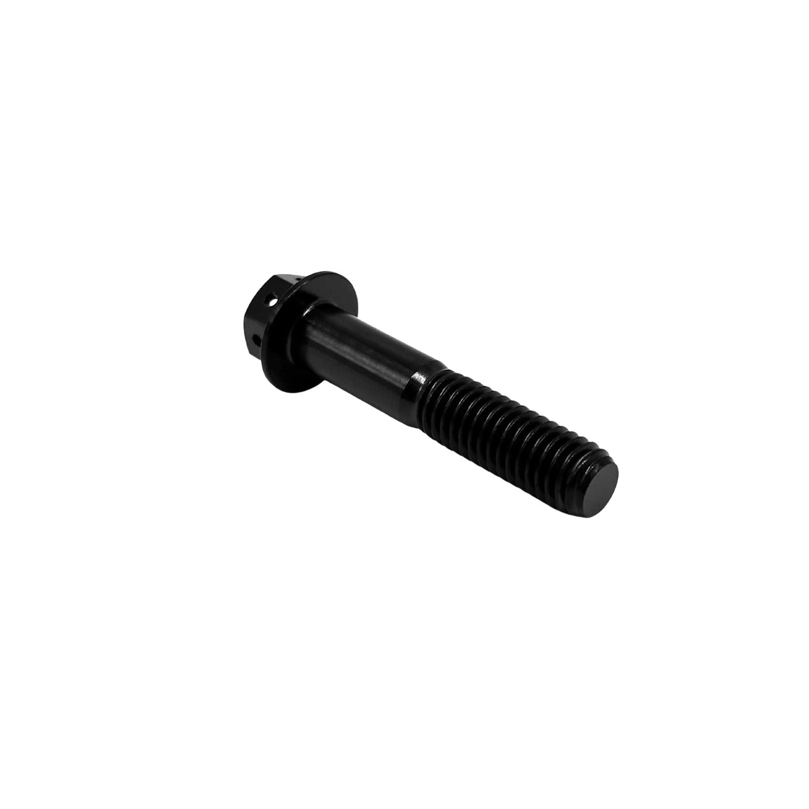 RISON-Titanium Lot de 5 Boulons en Titane avec Bride M8x1.25x50mm, Boulons à Tête Hexagonale avec Flange, Vis Hexagonales Rondelle à Bride en Titane GR5 Vis de Fixation pour Moto, Vélo
