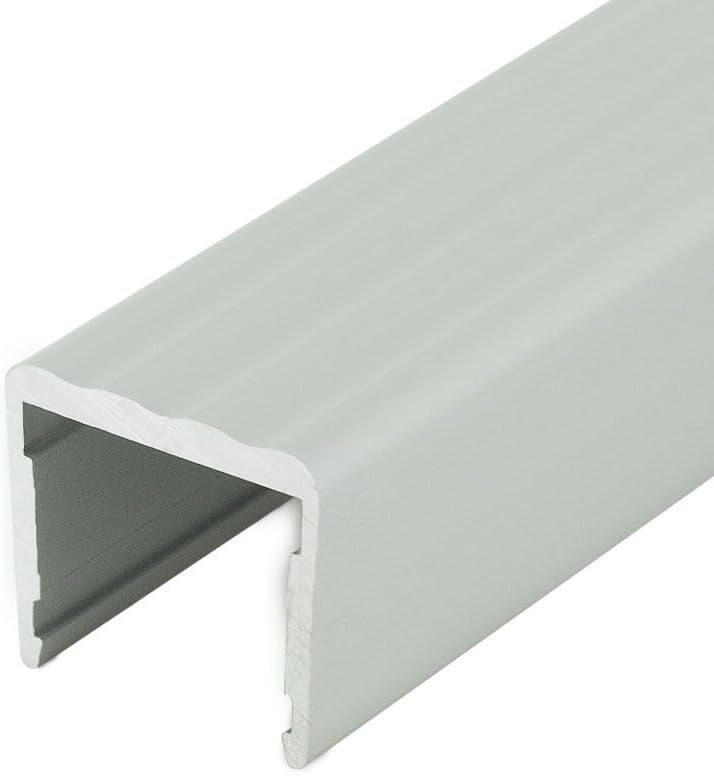 Outwater Clear Anodized Finish 3/4", "No Bow Aluminum U-Channel U-Channel 48" Length (Pack of 2)