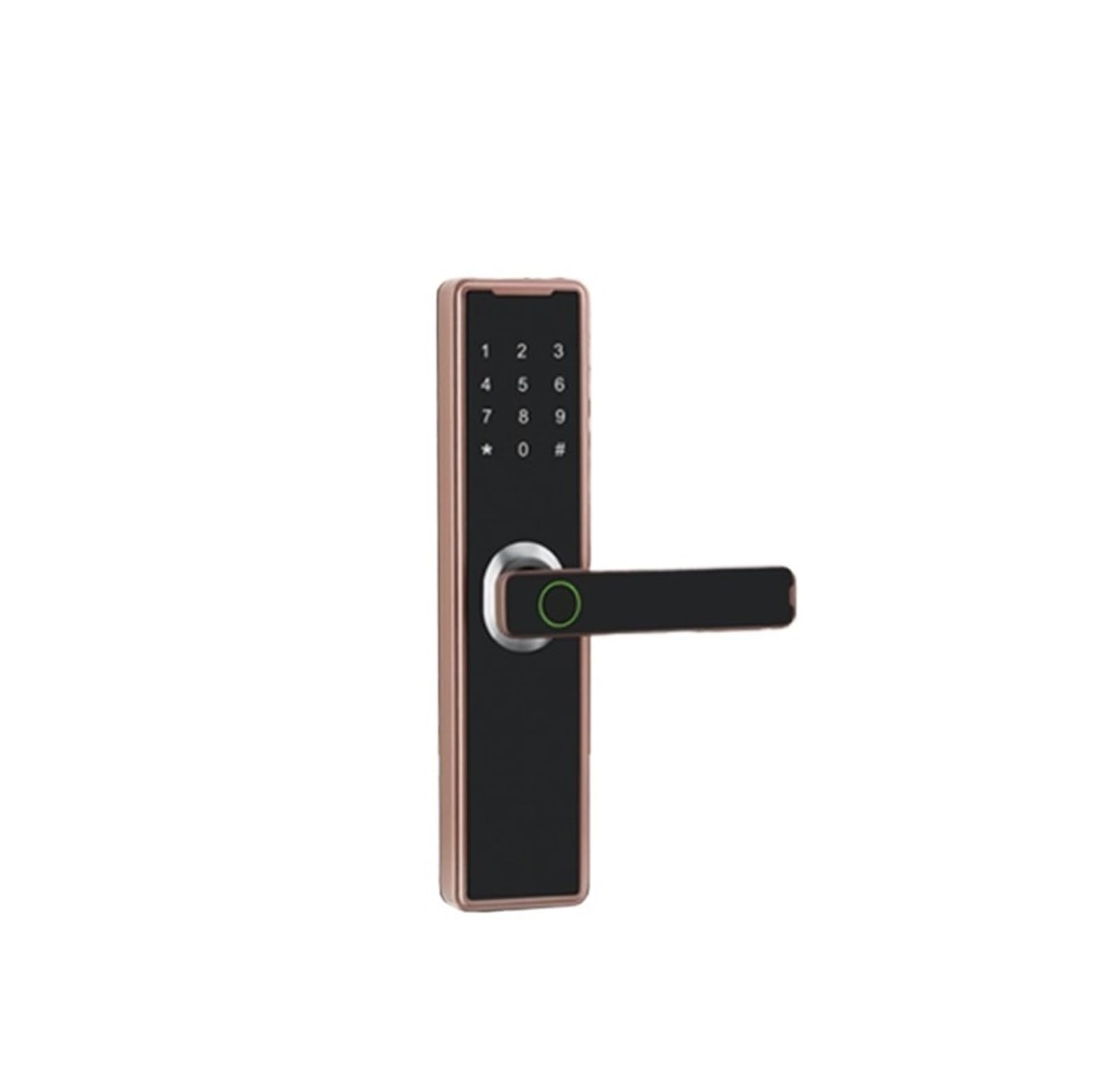 Arunasc Rot Door Locks Smart Lock With Handle Electronic Fingerprint Front Door Lock Tuya App Control For Home Office Bedroom Smart(Rot)
