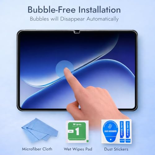 Image of Argus Tempered Glass Screen Guard Protector for OnePlus Pad Go 2 12.1 Inch, 9H Hardness, Anti-Scratch, Fingerprint & Smudge Resistant, Bubble-Free Easy Installation (1 Pack)
