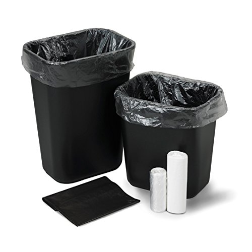 Medegen Medical Products 4620 Clear LLDPE Film Institutional Trash Can Liners, Flat Pack, 0.4 μ