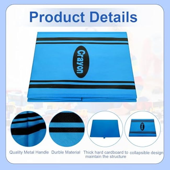 6 Pcs 11 Inch Colorful Fabric Storage Bins Crayon Cubby Basket Bins with Handles Rainbow Classroom Book Storage Back to School Supplies Decorations for Office Home Organizer