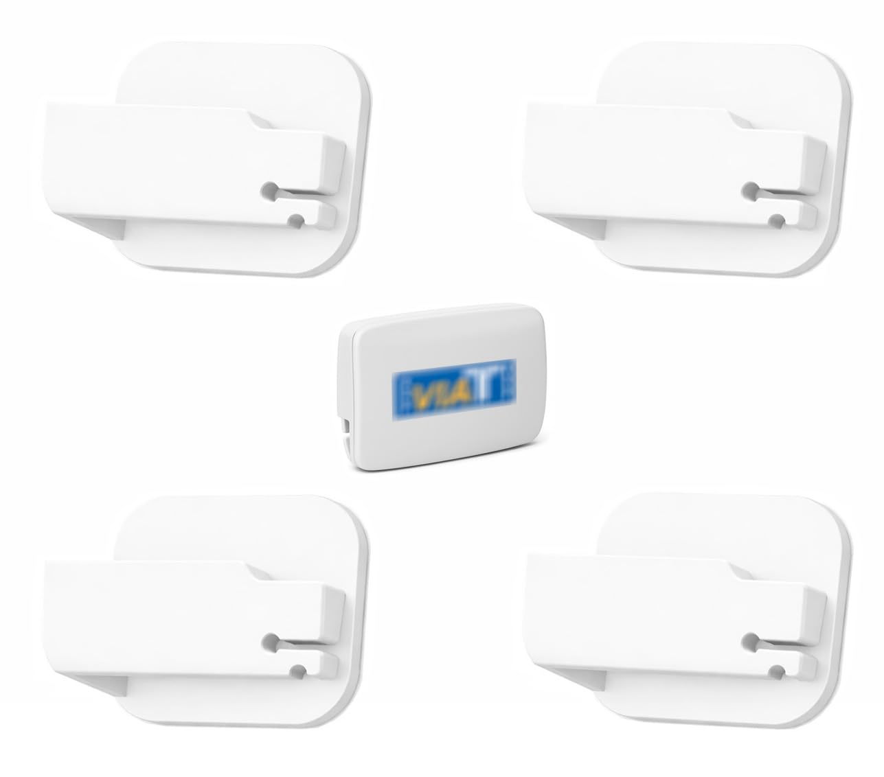 Soporte de Sujeción Compatible con Telepeaje Via-T-B&Drive-Teletac-Full-i/ Estante Para Peaje Coche Camión Moto/ Soporte Peaje Universal Compatible con Todos los Modelos TRP-4010 4Uds