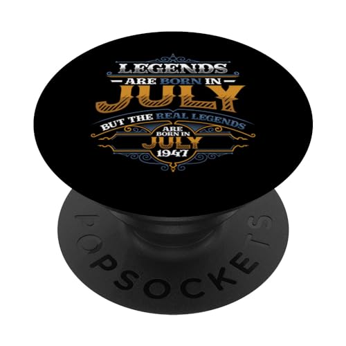 Las leyendas nacen en julio de 1947 cumpleaños de los hombres PopSockets PopGrip Intercambiable