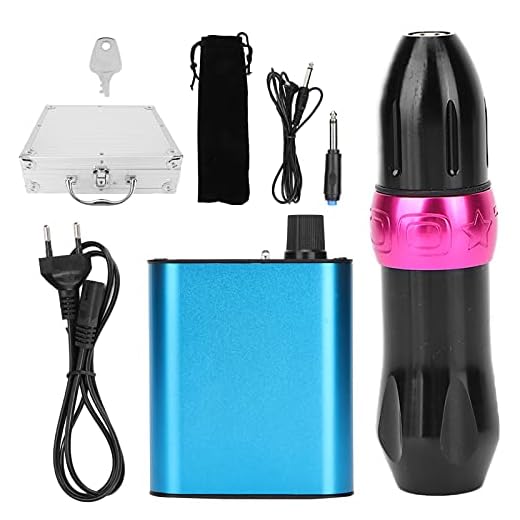 Juego Completo De Máquina De Tatuaje, Pedal De Alimentación, Fuente De Alimentación Para Tatuaje, Fuente De Alimentación Para Máquina De Tatuaje Para Principiantes Y Tatuadores Profesionales(01)