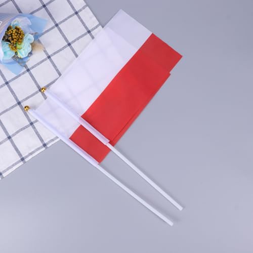 Drapeau Pologne portable léger en lot de 50 pour décoration