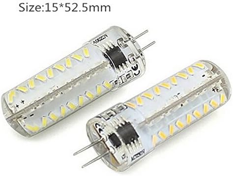 Best to Buy (6-PACK) 5.5-Watt T4 G4 LED Bulb 12-30V AC/DC, 72 SMD 5730 LED, 5.5W White Color (Jc10 Bi-pin 30-40w Replacement)