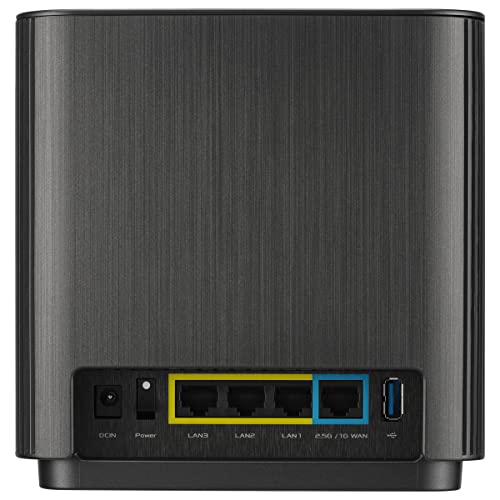 ZenWiFi XT9 2 Pack, Sistema WiFi 6 Mesh con Mobile Tethering, alternativa ai Router 4G 5G, Tribanda AX7800, fino a 530 m2, WiFi a 7,8 Gbps, 3 SSID, sicurezza di rete, porta 2,5 G - Powerline - Immagine 11