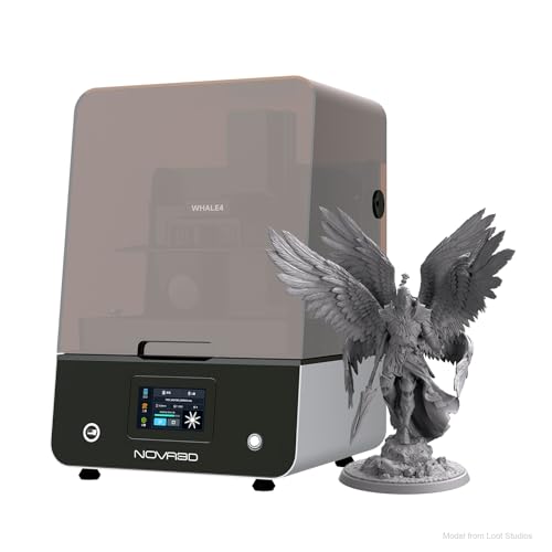 NOVA3D Whale4 Ultra 16K Imprimante 3D en résine LCD avec une taille d'impression de 211 x 118 x 220 mm, source de lumière COB 6e génération, chauffage en résine, Smart Auto-Leveling, Wi-Fi, vis à