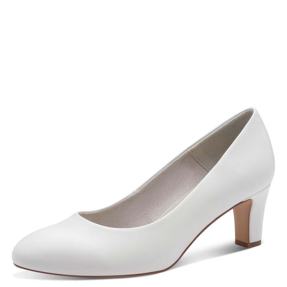 Tamaris Women's pumps with block heel white 5 UK