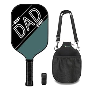 Pickleball Paddles – Carbon Fiber Face & Lightweight 16MM Honeycomb Core, Inclusive of 1 Paddle Cover and 1 Grip Tape – Pickleball Gifts for Beginners & Retirement
