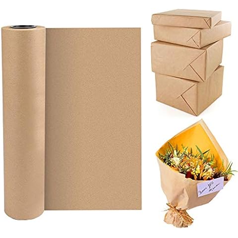 BUZIFU Rollo de Papel Kraft para Manualidades y Embalaje Cover