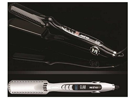Flat Iron Hair Straightener Infrared - Professional Hair Straightening Irons with Wide Ceramic Plates Temperature Control for All Hair Types - Glam STRAIGHTENING Iron