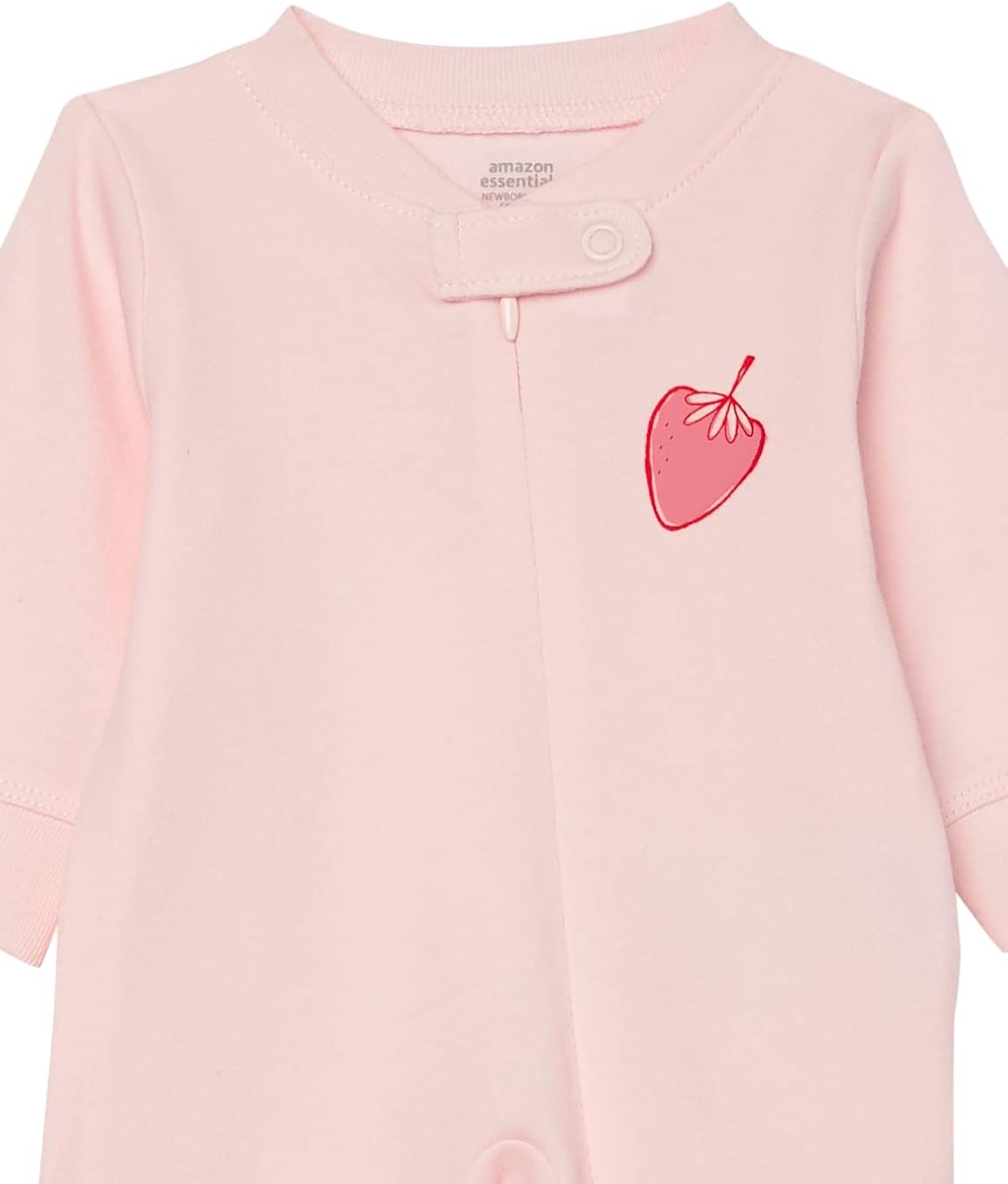 Amazon Essentials Unisex Babies' Footed Zip-Front Sleep and Play, Multipacks 3 Pink, Berry Preemie