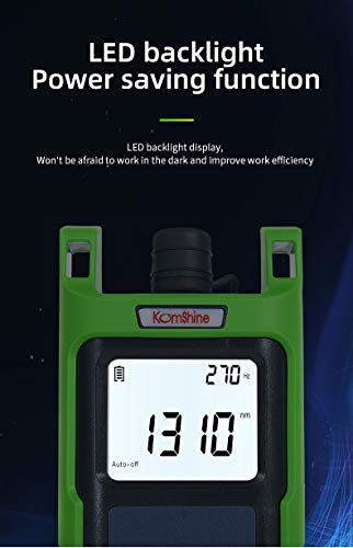 Image of Optical Fiber Single Mode Light Source KLS-35 KOMSHINE 1310 /1550nm with LED Function. Fiber Light Tester SM Type Measurement with SC, FC Adapter