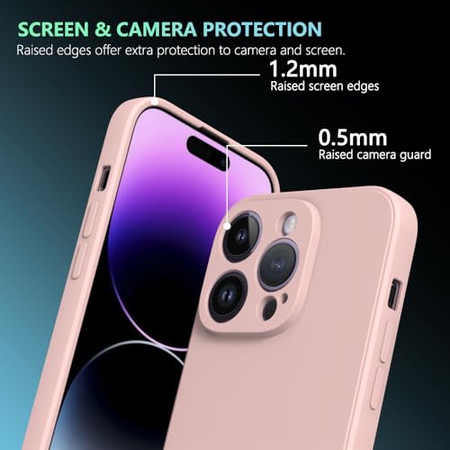 Image of for iPhone 16 Pro Case Pink, Scratch Resistant with Soft Touch, Slim Thin Phone Cover for iPhone 16 Pro