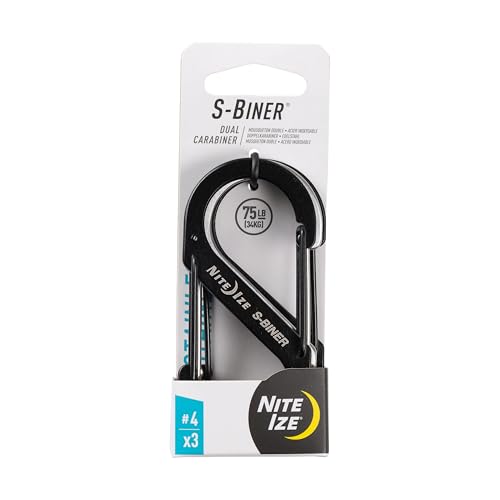 Nite Ize S-Biner Stainless Steel Dual Carabiner 3-Pack