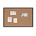 U Brands Cork Bulletin Board, 24'' x 36'', Black Wood Frame