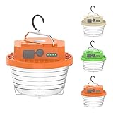 キャンプアクセサリー ナットキャンプライトセット 子供用 充電式LEDランタン 4つのモード ポータブルキャンプライト 軽量テントランプ オレンジ