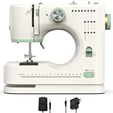 StitchMaster Pro:Ballet on twin needles.Sewing machine,sewing machine for beginners,Double needle and double thread,16 kinds of stitches.Sewing machine for Household,sewing machine for adults.(Beige)
