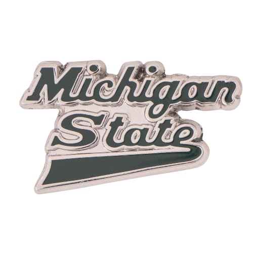 Image of Desert Cactus Michigan State University Magnetic Metal Lapel Pin (E) | Officially Licensed MSU Michigan State Spartans Enamel Finish Lapel Pin Formal Wear Bag and Hat Jewelry Tie Track Brooch Pin
