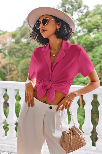 Image of Ekouaer Pajamas Set for Women Short Sleeve Sleepwear Button Down Pjs Lounge Sets Soft Nightwear