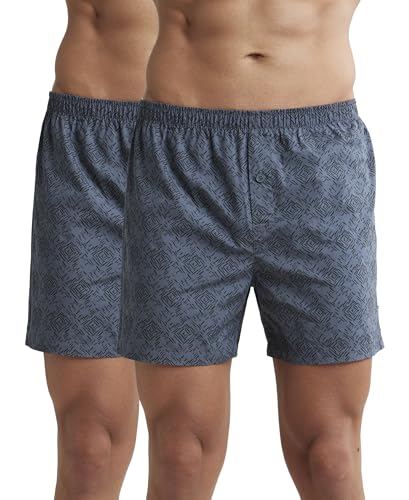 Image of Jockey 8222 Men's Super Combed Mercerized Cotton Woven Printed Inner Boxers with Ultrasoft and Durable Inner Waistband (Pack of 2)