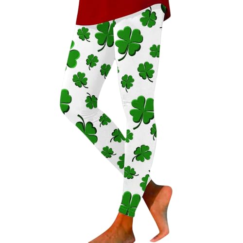 Leggings de San Patricio con tréboles verdes verde L