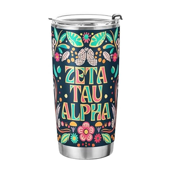 Delta Sigma Theta Sorority Paraphernalia - Official Vendor - 20 oz Stainless Steel Insulated Sublimation Tumbler - Classic