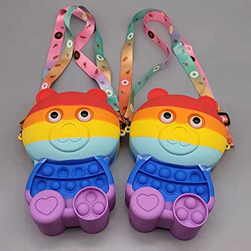 GFD Le Porcelet De Dessin Animé Populaire Peppa Pousse Les Fournitures Préscolaires De Sac à Bandoulière à Bulles, des Cadeaux De Sac De Messager Exquis pour Les Filles! Cover