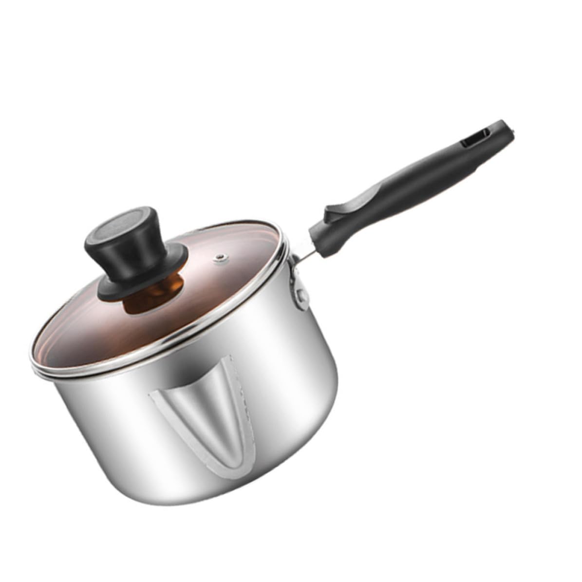 Olla de sopa antiadherente HEALLILY con colador de grasa y base para inducción