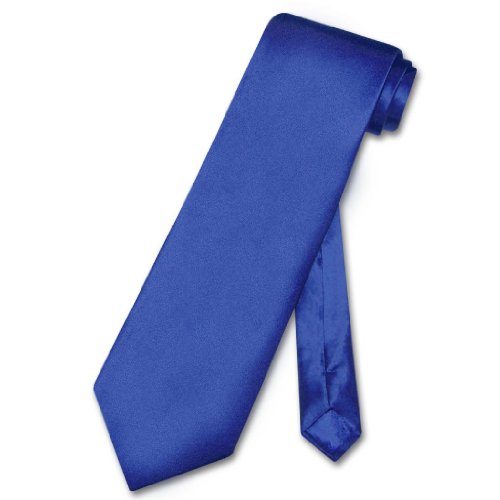 Men's SILK Dress Vest & NeckTie Solid ROYAL BLUE Color Neck Tie Set3