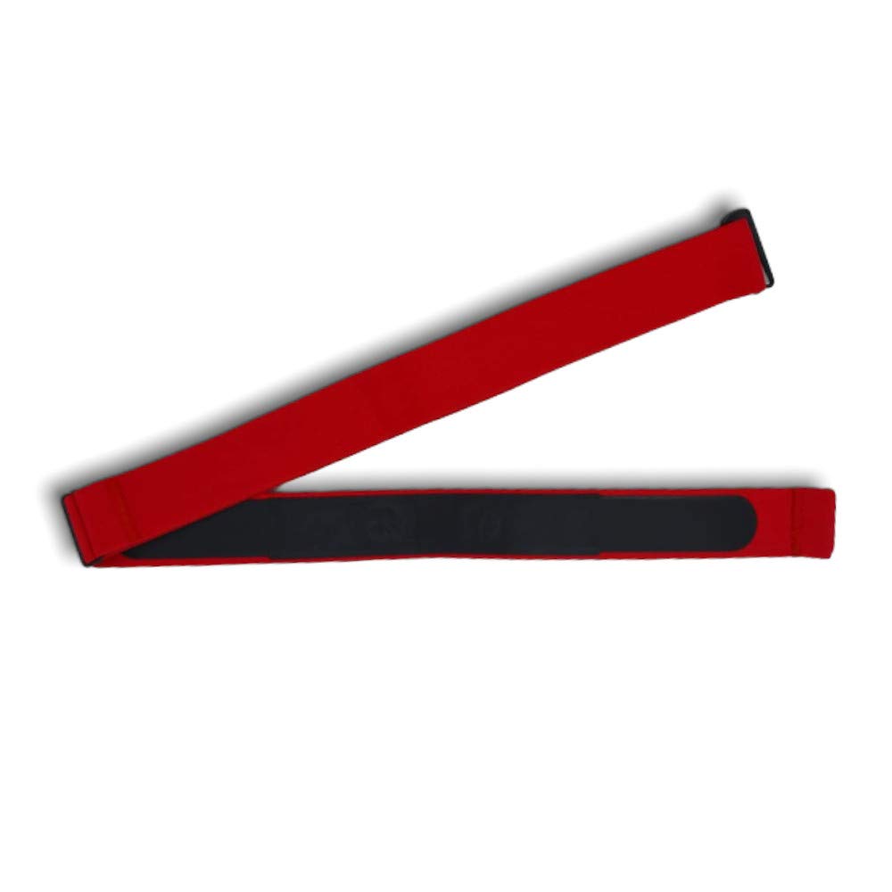 1neiSmartech Fascia Elastica Regolabile Per Cardio Frequenzimetro Garmin Polare Wahoo Bryton Cinturino In Tessuto Premium In Nylon E Spandex Con Attacco Sensori Distanza 45mm (Rosso)