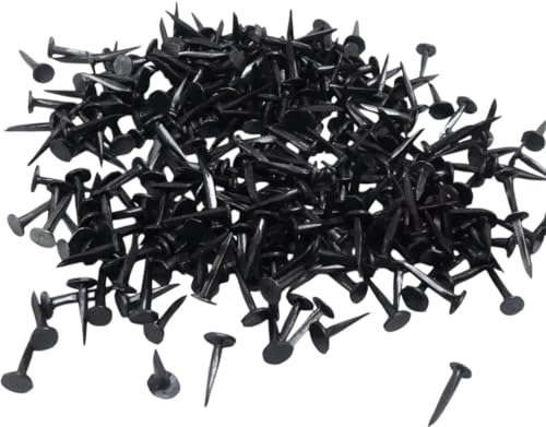 Merriway BH02815 (100 gm) Blued Cut Carpet Upholstery Tacks Nails 13 mm - Pack of 100 gm black