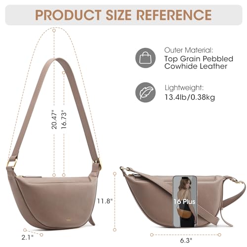 Image of Kattee Leather Crossbody Purses for Women, Small Sling Bag, Women's Shoulder Handbags with Adjustable Strap