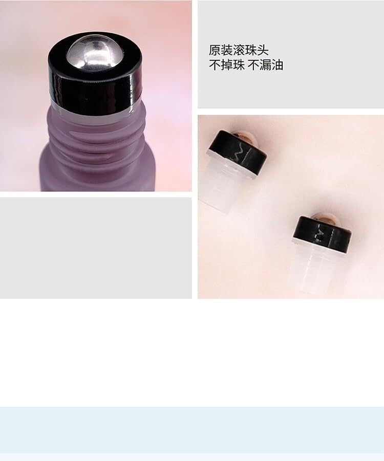 Mini Bottiglie di Profumo da Viaggio, Atomizzatore di Profumo 5/10 Pezzi 5ml Roll on Bottiglia con Custodia in Vetro Colorato Colorato Vuoto Ricaricabile Mini Bottiglia di Profumo a Rullo Ricaricabile