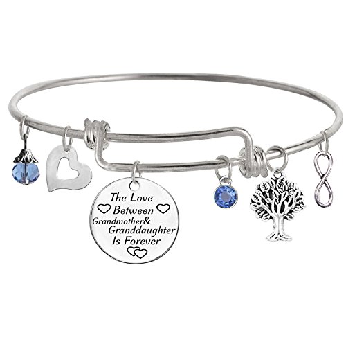 Image of The Love between Grandmother and Granddaughter is Forever Bracelet
