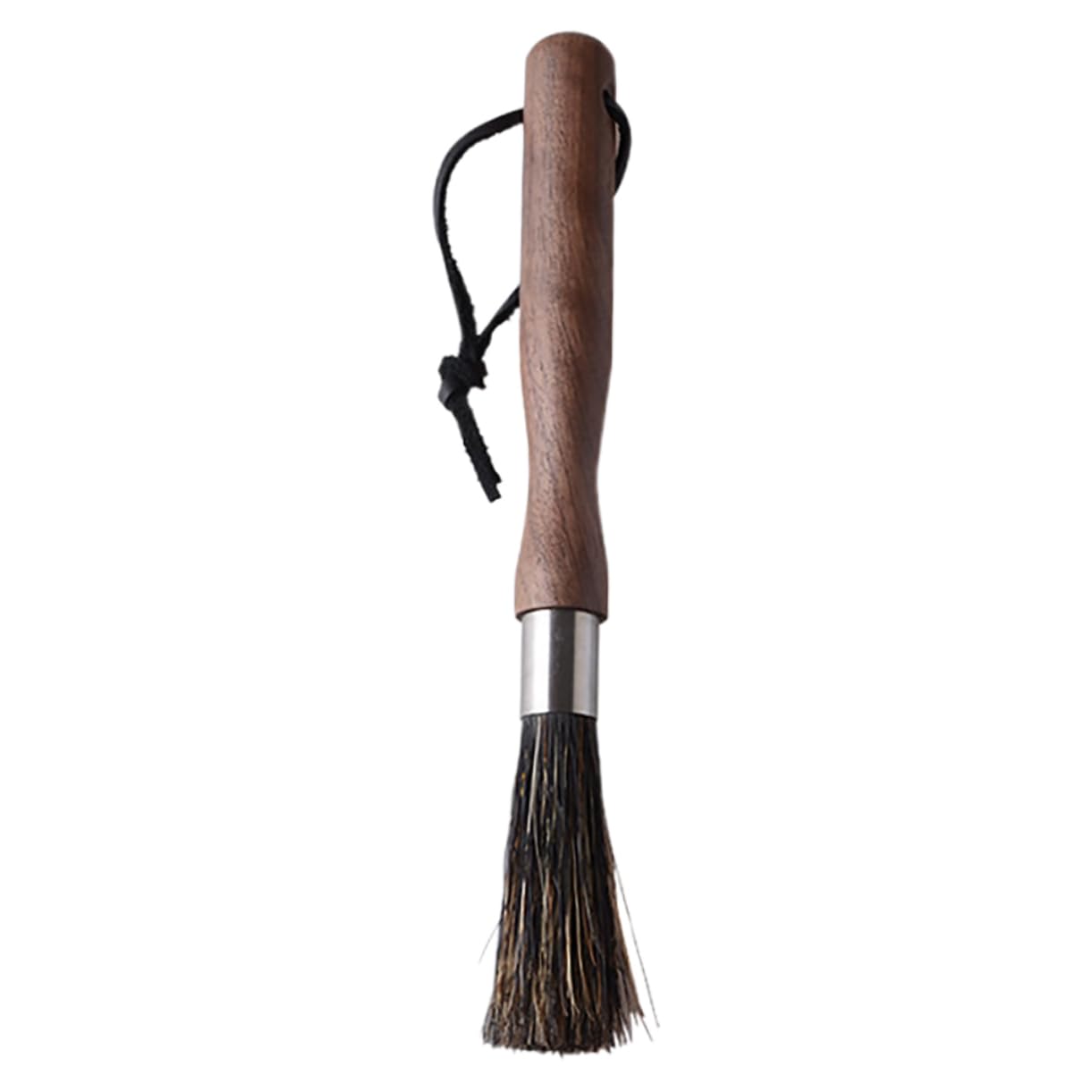 DOITOOL Bristle Brush Espresso Cleaning Brush for Coffee Grinder Commercial Expresso Machine Cleaner Natural Bristles Walnut Wood Handle