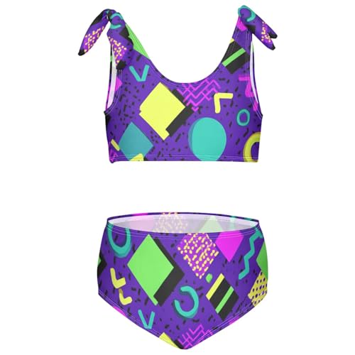 Image of Boccsty Cute Crab Red Blue Girls Swimsuits Kids Bikini Sets 2 Pcs Bathing Suit for 3T