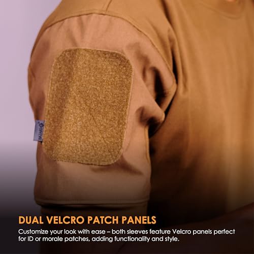 Hazard 4 Battle-T Quick Dry Shirt - Tactical Shirt for Men, Crew Neck, Removable Patch Panel, Military, Police, Private Security, Paramedics4