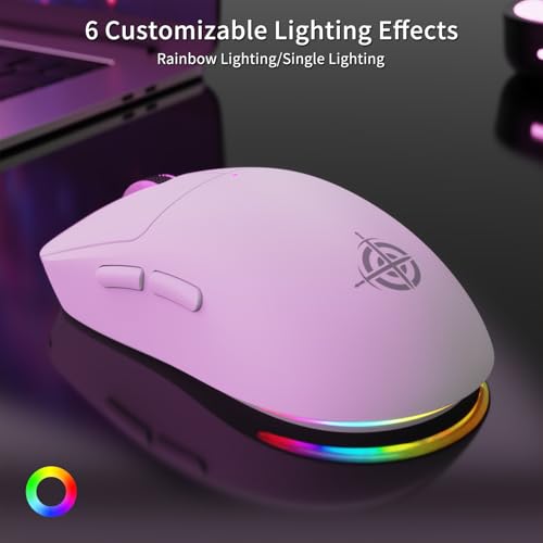 Image of ATTACK SHARKxMagic-Refiner G6 Wireless Gaming Mouse Tri-Modes Connection 2.4G /BT /USB-C 24000 DPI 1000Hz Polling Rate with Anti-Slip Grips,750mAh Battery Gaming Mice for Laptop /PC /Mac Gamer White