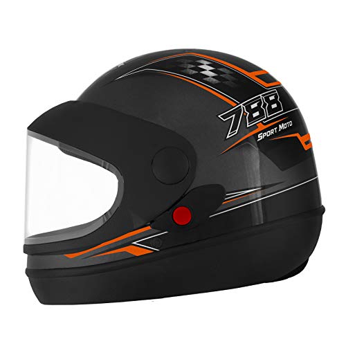 Pro Tork Capacete Super Sport Moto 60 Grafite/Laranja