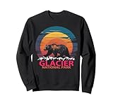 Photo Gallery retro glacier bear glacier national park trekking souvenir felpa Photo Gallery retro glacier bear glacier national park trekking souvenir felpa