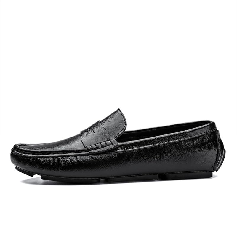 Men's Leather Soft Casual Penny Loafers Slip-On Walking Driving Boat Shoes2