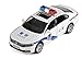 Kits De Jouets Modèle Voiture Classique 1:32 pour Volkswagen Passat Simulation Alliage Voiture De Police Modèle avec Son Et Lumière Retirer Jouet Cadeau Expression d'amour (Couleur : White)