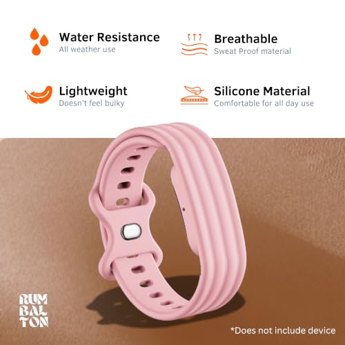 Image of Soft Silicone Strap Compatible with Google Fitbit Air, Sport Replacement Band, Adjustable Breathable Wristband for Workout, Running & Daily Wear
