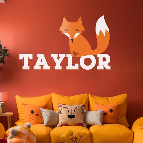 Vinilo Decorativo Animales Bosque Personalizable 55.88x33.02 cm