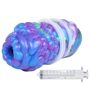 Jinqian Silikon Realistische Tier Masturbator mit Wassersprühfunktion Alien Monster Realistisch Groß 3D Pussy Vagina Muschi Taschenmuschi Penismassage Masturbation Cup Mann Sex Spielzeug für Männer