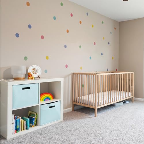 Watercolor Rainbow, Sun, Polka Dots Wall Decal for Kids Room,