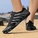 ERTUPE Hike Barefoot Shoes for Women Men Wide Toe Box Water Shoes Non Slip Breathable Lightweight Sneakers for Hiking Walking Running Swimming Beach Pool Yoga Footwear Black